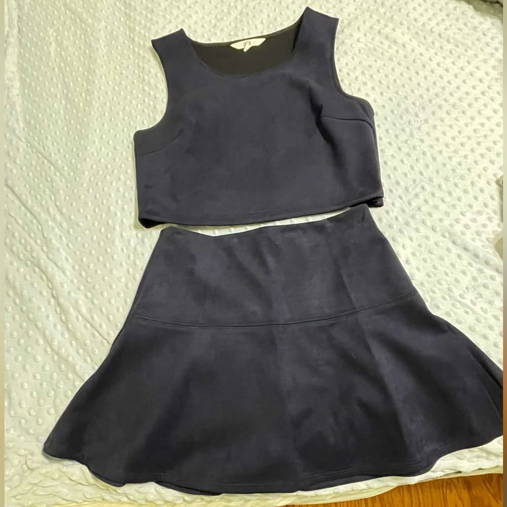 Jack Velvet Navy Two Piece Skirt Set! Only Worn Once!